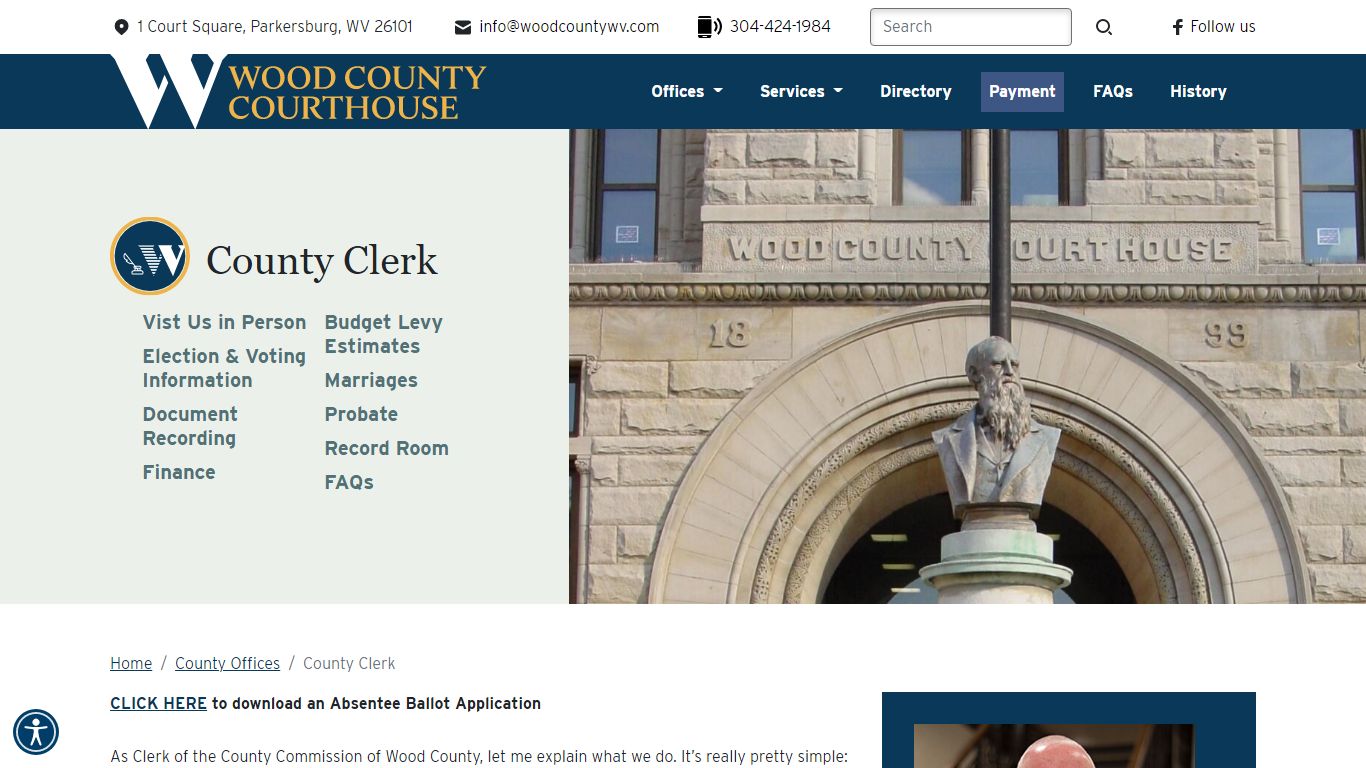 Wood County WV - County Clerk